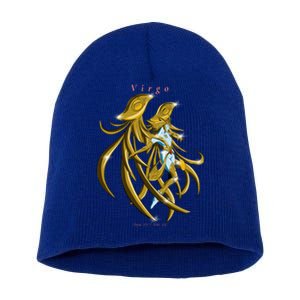 Virgo Zodiac Sign Symbol Goddess Gift Short Acrylic Beanie