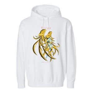 Virgo Zodiac Sign Symbol Goddess Gift Garment-Dyed Fleece Hoodie