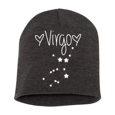 Virgo Zodiac Sign Horoscope Stars August September Birthday Short Acrylic Beanie