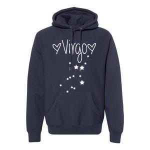 Virgo Zodiac Sign Horoscope Stars August September Birthday Premium Hoodie