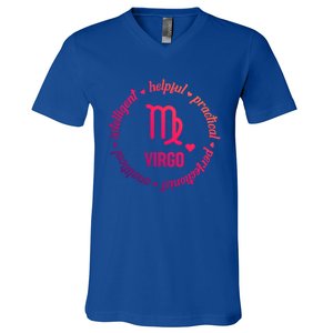 Virgo Zodiac Traits Gift V-Neck T-Shirt