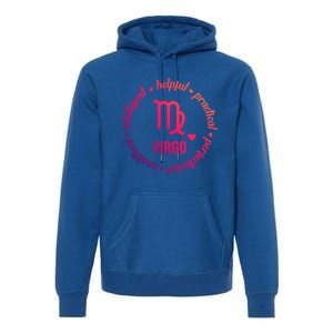 Virgo Zodiac Traits Gift Premium Hoodie