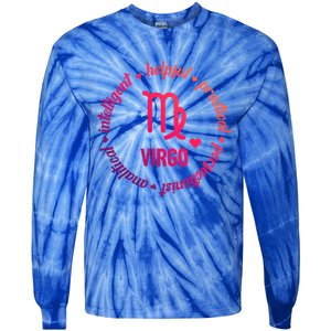 Virgo Zodiac Traits Gift Tie-Dye Long Sleeve Shirt