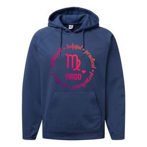 Virgo Zodiac Traits Gift Performance Fleece Hoodie