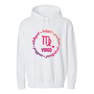 Virgo Zodiac Traits Gift Garment-Dyed Fleece Hoodie