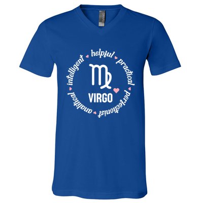 Virgo Zodiac Traits Cute Gift V-Neck T-Shirt