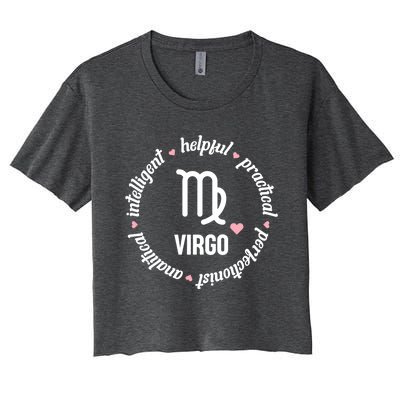 Virgo Zodiac Traits Cute Gift Women's Crop Top Tee