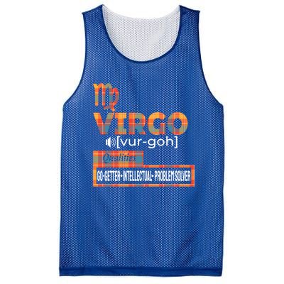 Virgo Zodiac Traits Qualities Funny Gift Mesh Reversible Basketball Jersey Tank