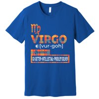 Virgo Zodiac Traits Qualities Funny Gift Premium T-Shirt