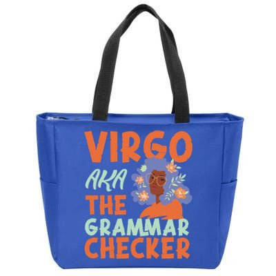 Virgo Zodiac: Virgo Aka The Grammar Checker Cool Gift Zip Tote Bag