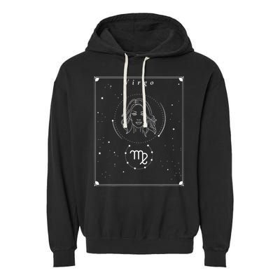 Virgo Zodiac Garment-Dyed Fleece Hoodie