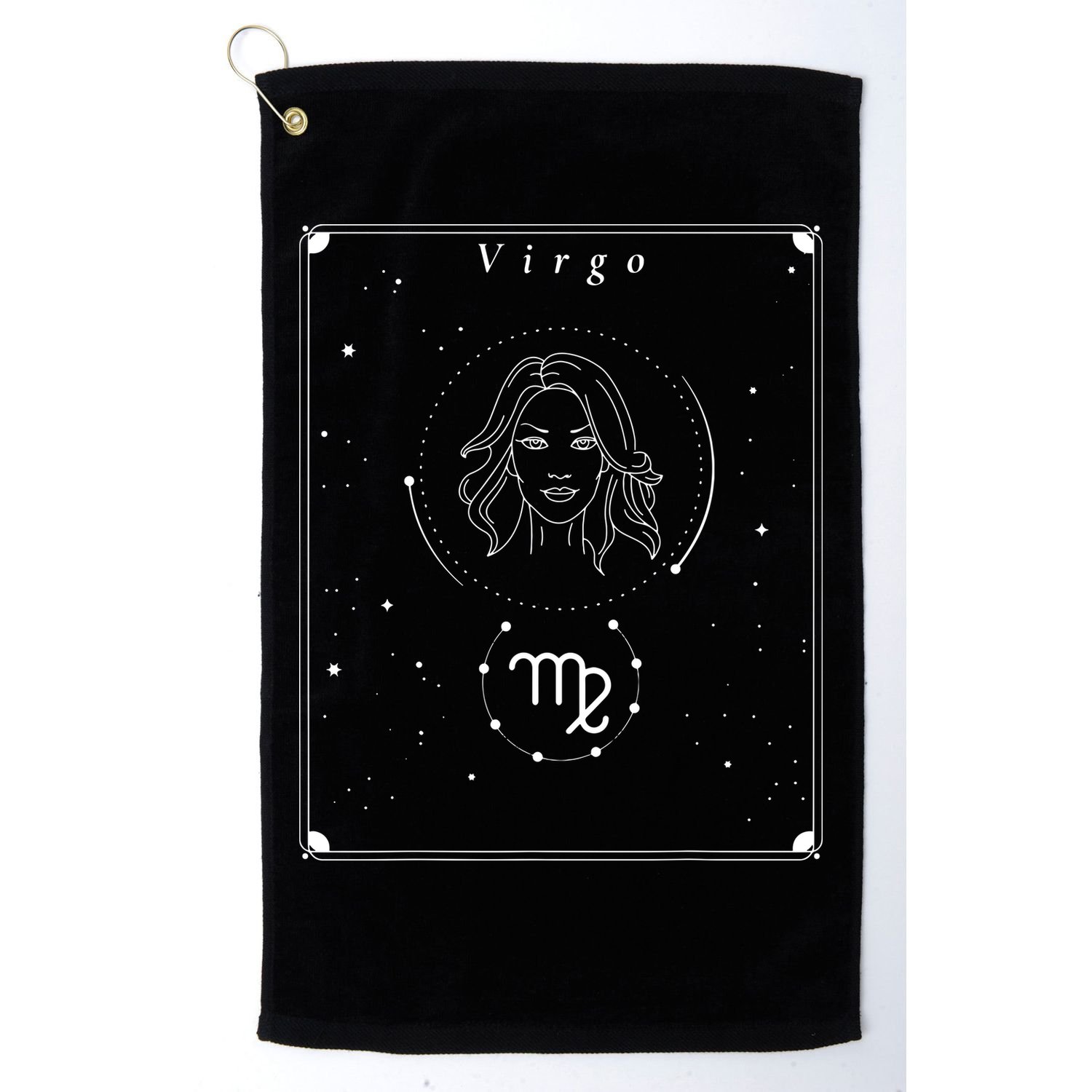 Virgo Zodiac Golf Towel