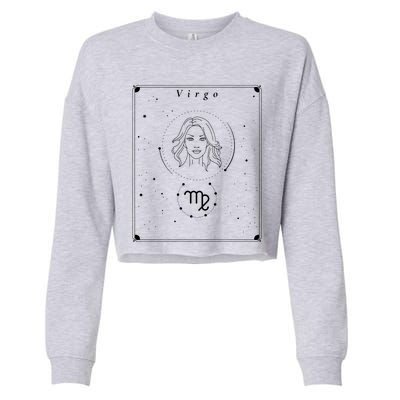 Virgo Zodiac Cropped Pullover Crew