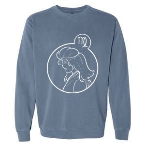 Virgo Zodiac Virgo Symbol Gift Garment-Dyed Sweatshirt