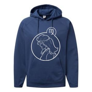 Virgo Zodiac Virgo Symbol Gift Performance Fleece Hoodie