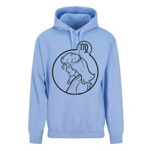 Virgo Zodiac Virgo Symbol Gift Unisex Surf Hoodie