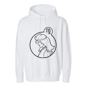 Virgo Zodiac Virgo Symbol Gift Garment-Dyed Fleece Hoodie