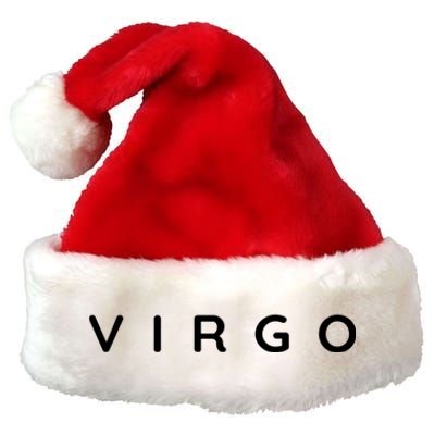 Virgoan Zodiac / Virgos Star Sign Astrology Design Meaningful Gift Premium Christmas Santa Hat