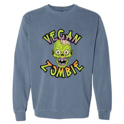 Vegan Zombie World Vegetable Day Plant Based I Eat Vegans Gift Garment-Dyed Sweatshirt