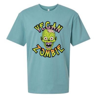 Vegan Zombie World Vegetable Day Plant Based I Eat Vegans Gift Sueded Cloud Jersey T-Shirt