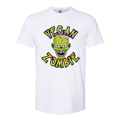 Vegan Zombie World Vegetable Day Plant Based I Eat Vegans Gift Softstyle CVC T-Shirt