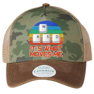 W A S D It's What Moves Me Gamer Legacy Tie Dye Trucker Hat