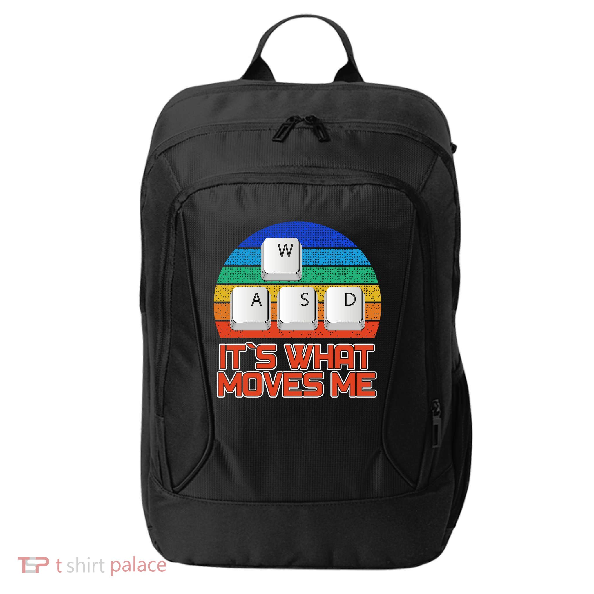 W A S D It's What Moves Me Gamer City Backpack
