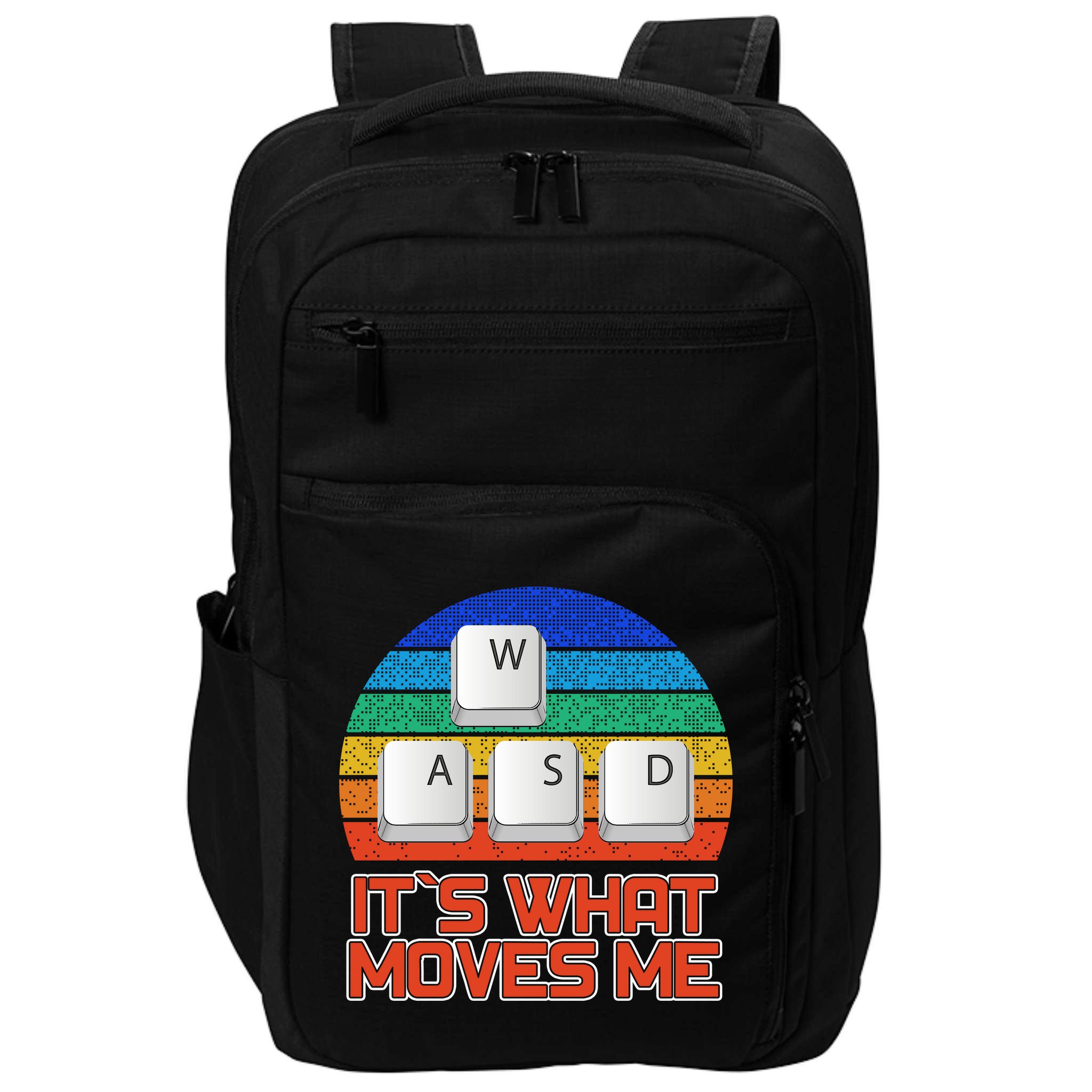 W A S D It's What Moves Me Gamer Impact Tech Backpack