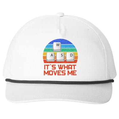 W A S D It's What Moves Me Gamer Snapback Five-Panel Rope Hat