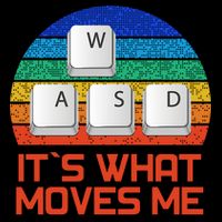 W A S D It's What Moves Me Gamer 16oz Travel Tumbler