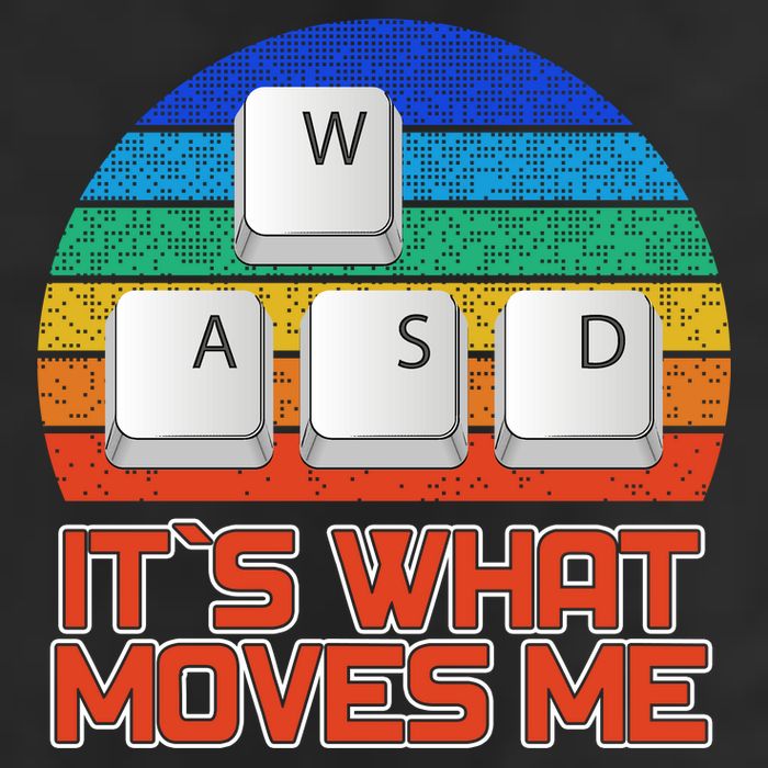W A S D It's What Moves Me Gamer Trucker Hat