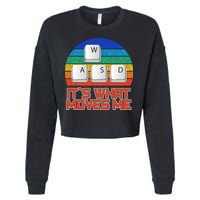 W A S D It's What Moves Me Gamer Cropped Pullover Crew