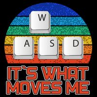 W A S D It's What Moves Me Gamer Cropped Pullover Crew