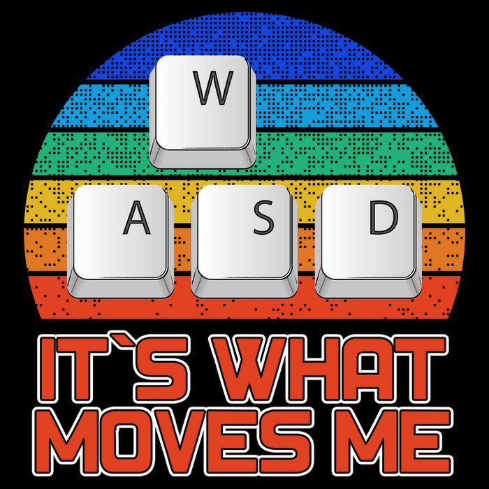 W A S D It's What Moves Me Gamer Cropped Pullover Crew