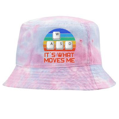 W A S D It's What Moves Me Gamer Tie-Dyed Bucket Hat