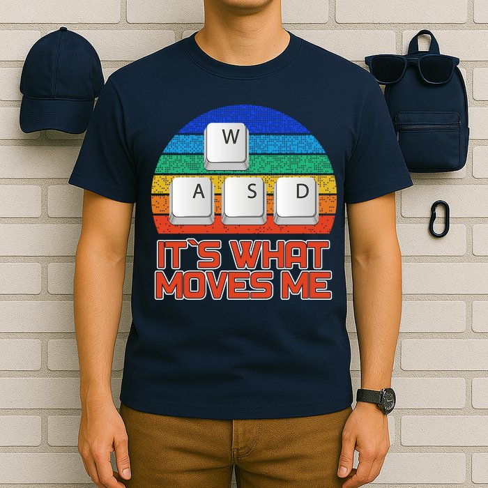 W A S D It's What Moves Me Gamer T-Shirt