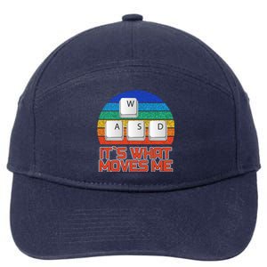 W A S D It's What Moves Me Gamer 7-Panel Snapback Hat