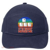 W A S D It's What Moves Me Gamer 7-Panel Snapback Hat