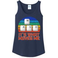 W A S D It's What Moves Me Gamer Ladies Essential Tank