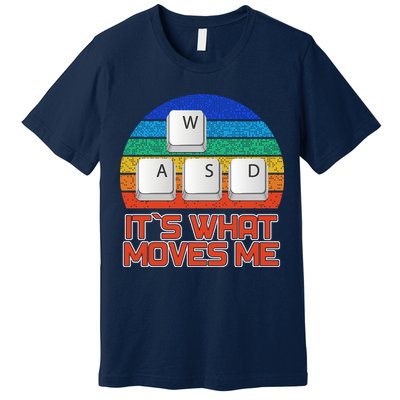 W A S D It's What Moves Me Gamer Premium T-Shirt