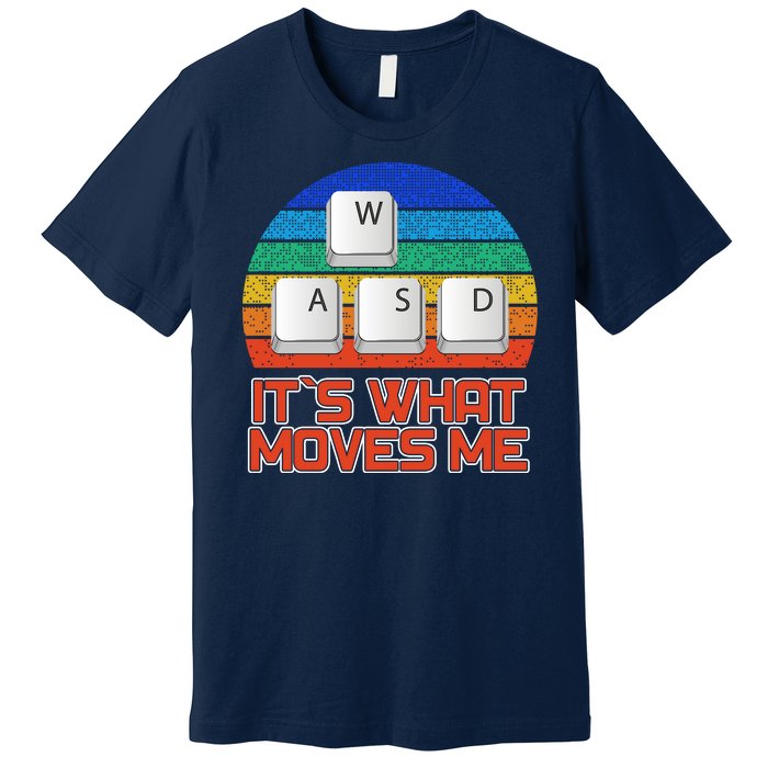 W A S D It's What Moves Me Gamer Premium T-Shirt