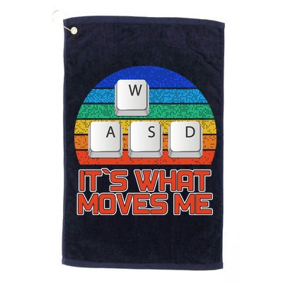 W A S D It's What Moves Me Gamer Golf Towel