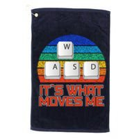 W A S D It's What Moves Me Gamer Platinum Collection Golf Towel