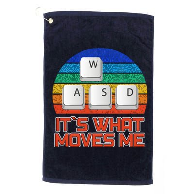 W A S D It's What Moves Me Gamer Platinum Collection Golf Towel