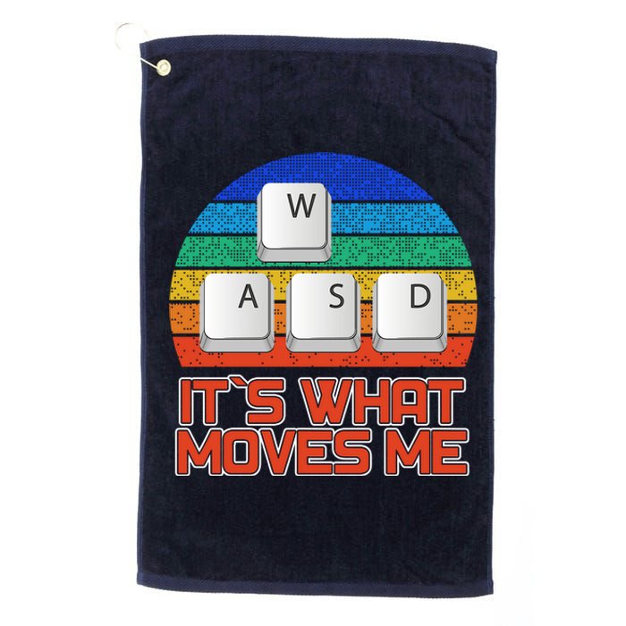 W A S D It's What Moves Me Gamer Platinum Collection Golf Towel