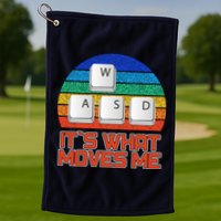 W A S D It's What Moves Me Gamer Golf Towel