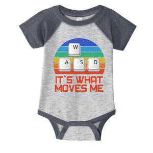 W A S D It's What Moves Me Gamer Infant Baby Jersey Bodysuit