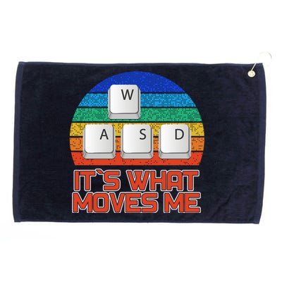 W A S D It's What Moves Me Gamer Grommeted Golf Towel