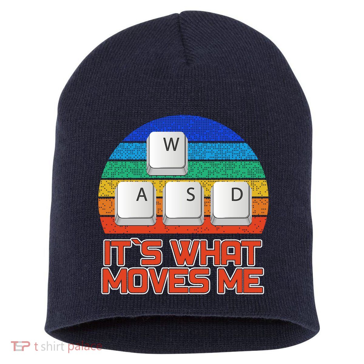 W A S D It's What Moves Me Gamer Short Acrylic Beanie