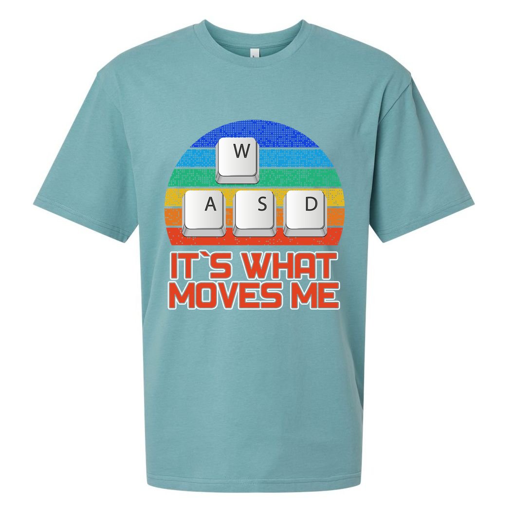 W A S D It's What Moves Me Gamer Sueded Cloud Jersey T-Shirt